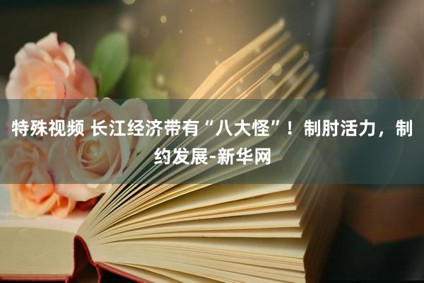 特殊视频 长江经济带有“八大怪”！制肘活力，制约发展-新华网