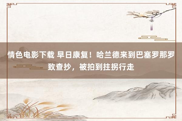 情色电影下载 早日康复！哈兰德来到巴塞罗那罗致查抄，被拍到拄拐行走